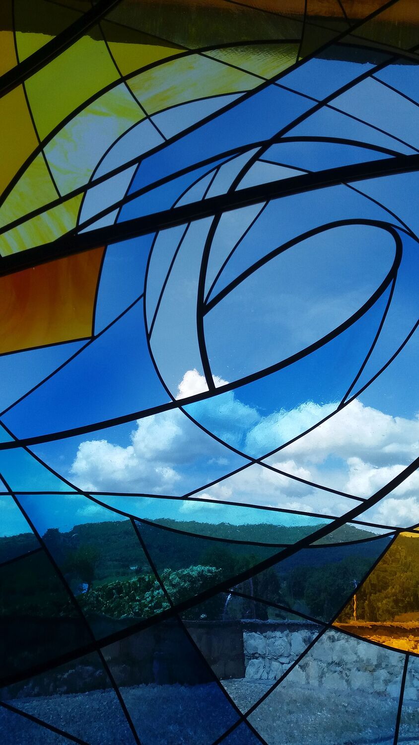 Glasfenster Kirche Loppiano / Erwin Neumayer